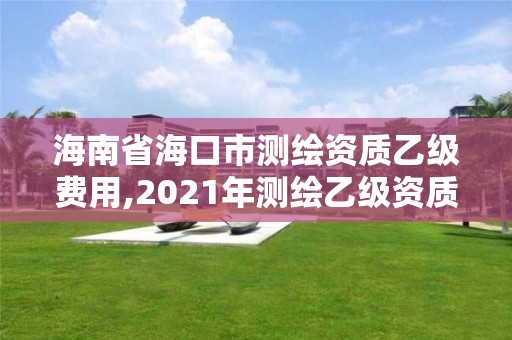 海南省海口市測繪資質乙級費用,2021年測繪乙級資質申報制度