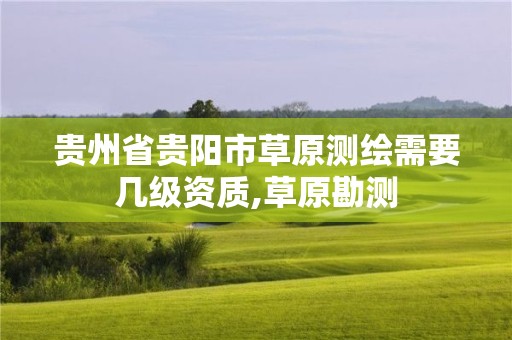 貴州省貴陽市草原測繪需要幾級資質,草原勘測