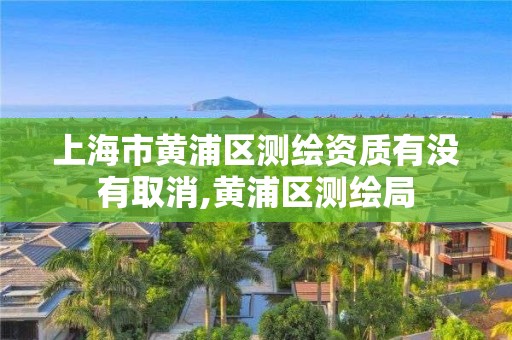 上海市黃浦區測繪資質有沒有取消,黃浦區測繪局