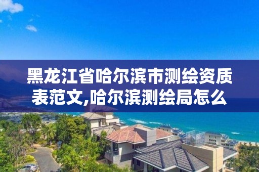 黑龍江省哈爾濱市測繪資質表范文,哈爾濱測繪局怎么樣