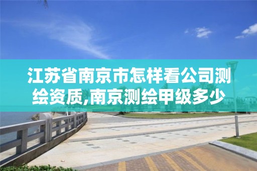 江蘇省南京市怎樣看公司測繪資質(zhì),南京測繪甲級多少家