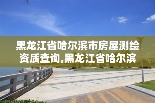 黑龍江省哈爾濱市房屋測繪資質查詢,黑龍江省哈爾濱市測繪局