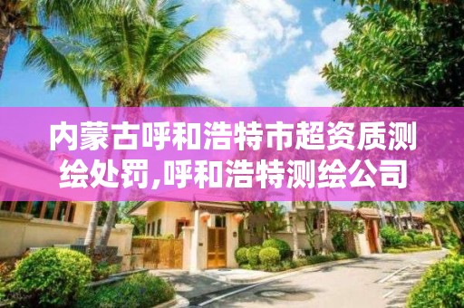 內蒙古呼和浩特市超資質測繪處罰,呼和浩特測繪公司招聘