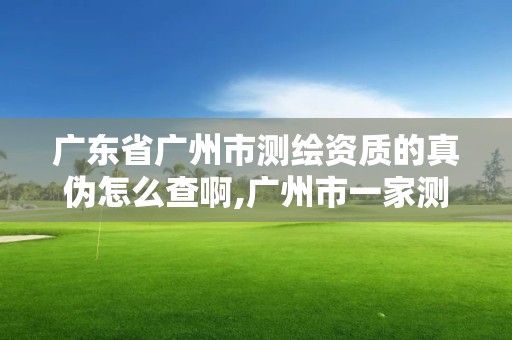 廣東省廣州市測繪資質(zhì)的真?zhèn)卧趺床榘?廣州市一家測繪資質(zhì)單位。