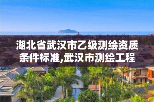 湖北省武漢市乙級測繪資質(zhì)條件標準,武漢市測繪工程技術(shù)規(guī)定