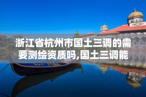 浙江省杭州市國土三調的需要測繪資質嗎,國土三調能賺多少錢。