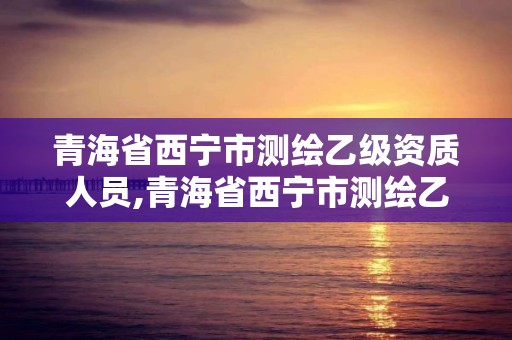 青海省西寧市測繪乙級資質人員,青海省西寧市測繪乙級資質人員名單公示