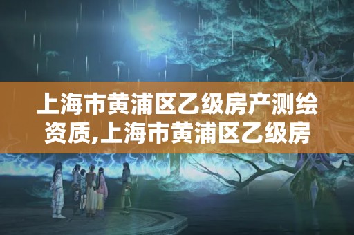 上海市黃浦區乙級房產測繪資質,上海市黃浦區乙級房產測繪資質查詢