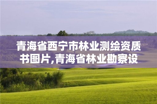 青海省西寧市林業(yè)測繪資質(zhì)書圖片,青海省林業(yè)勘察設(shè)計院