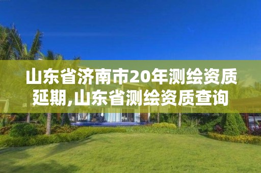 山東省濟南市20年測繪資質延期,山東省測繪資質查詢