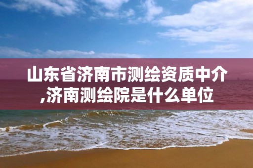 山東省濟南市測繪資質中介,濟南測繪院是什么單位