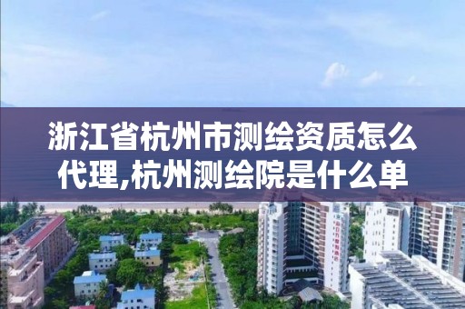 浙江省杭州市測繪資質怎么代理,杭州測繪院是什么單位