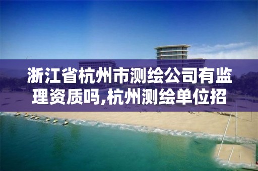 浙江省杭州市測繪公司有監理資質嗎,杭州測繪單位招聘。