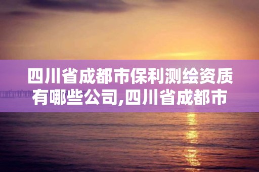 四川省成都市保利測繪資質有哪些公司,四川省成都市保利測繪資質有哪些公司