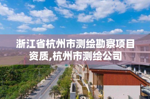 浙江省杭州市測繪勘察項目資質,杭州市測繪公司