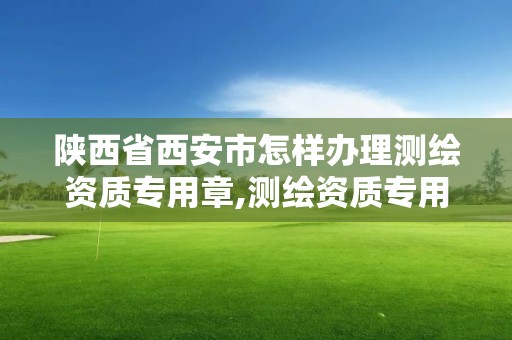 陜西省西安市怎樣辦理測繪資質專用章,測繪資質專用章圖片。