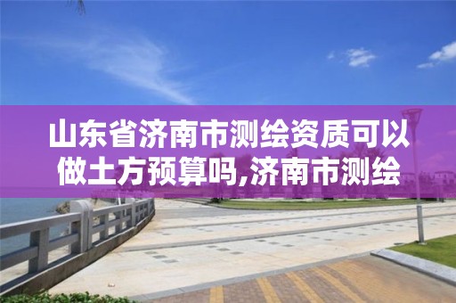 山東省濟南市測繪資質可以做土方預算嗎,濟南市測繪收費標準。