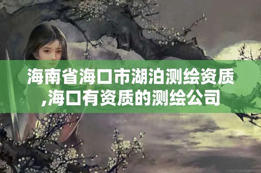 海南省海口市湖泊測繪資質,海口有資質的測繪公司