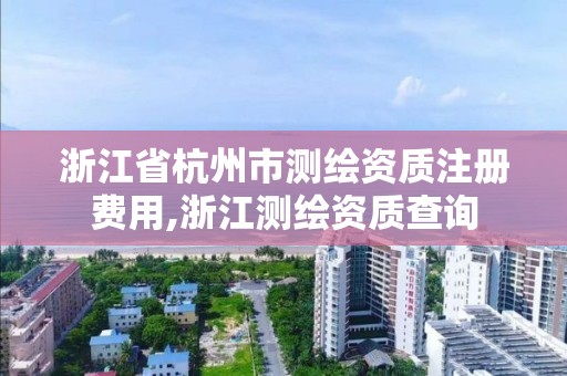 浙江省杭州市測繪資質(zhì)注冊費用,浙江測繪資質(zhì)查詢