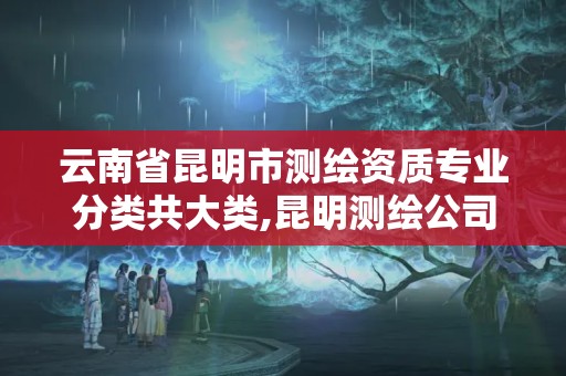 云南省昆明市測繪資質專業分類共大類,昆明測繪公司名單