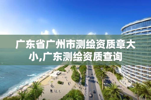 廣東省廣州市測繪資質章大小,廣東測繪資質查詢