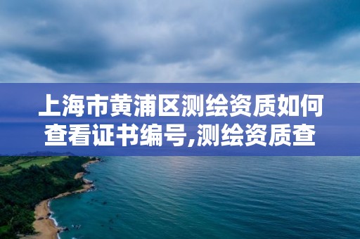 上海市黃浦區測繪資質如何查看證書編號,測繪資質查詢。