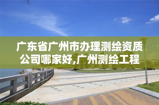 廣東省廣州市辦理測繪資質公司哪家好,廣州測繪工程公司