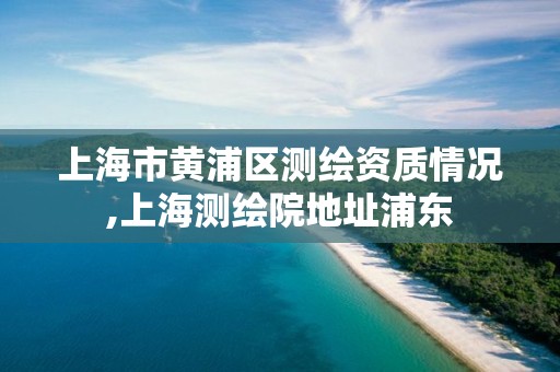 上海市黃浦區測繪資質情況,上海測繪院地址浦東