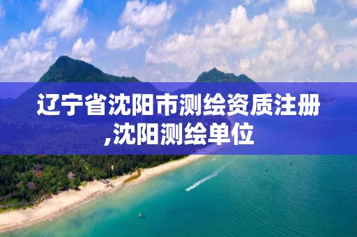 遼寧省沈陽市測繪資質注冊,沈陽測繪單位