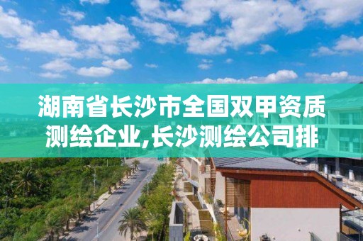 湖南省長沙市全國雙甲資質測繪企業,長沙測繪公司排名。