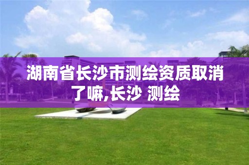 湖南省長沙市測繪資質取消了嘛,長沙 測繪