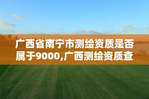 廣西省南寧市測繪資質是否屬于9000,廣西測繪資質查詢