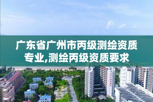 廣東省廣州市丙級測繪資質專業,測繪丙級資質要求