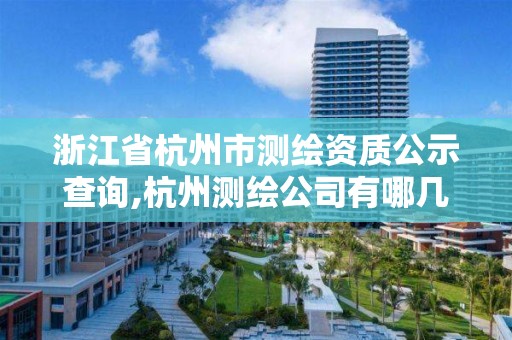 浙江省杭州市測繪資質公示查詢,杭州測繪公司有哪幾家