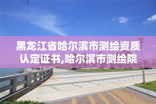 黑龍江省哈爾濱市測繪資質認定證書,哈爾濱市測繪院