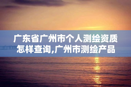 廣東省廣州市個(gè)人測(cè)繪資質(zhì)怎樣查詢,廣州市測(cè)繪產(chǎn)品質(zhì)量檢驗(yàn)中心