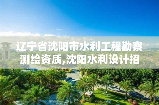 遼寧省沈陽市水利工程勘察測繪資質,沈陽水利設計招聘