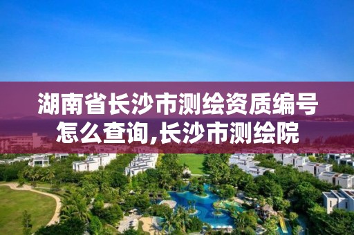 湖南省長沙市測繪資質編號怎么查詢,長沙市測繪院