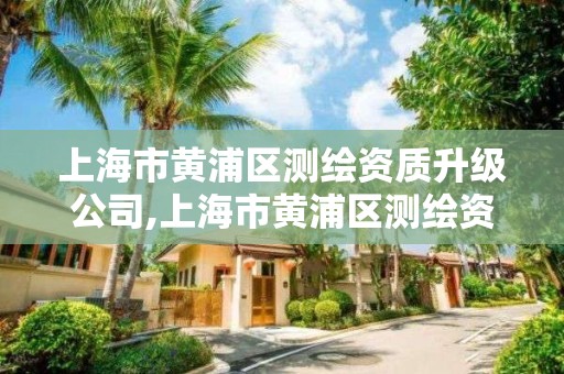 上海市黃浦區測繪資質升級公司,上海市黃浦區測繪資質升級公司名單。