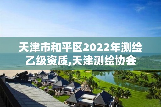 天津市和平區2022年測繪乙級資質,天津測繪協會