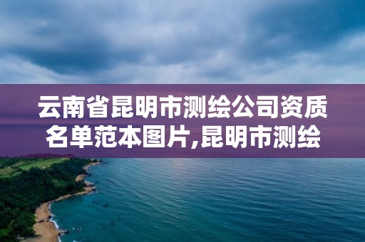 云南省昆明市測繪公司資質名單范本圖片,昆明市測繪管理中心 組織機構。