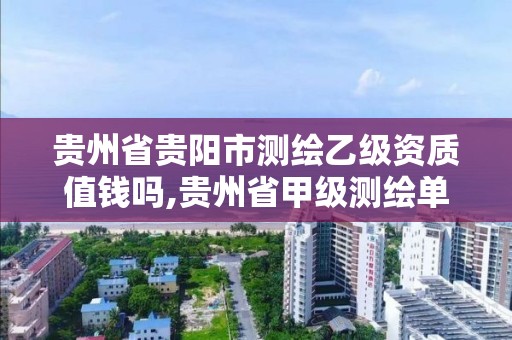 貴州省貴陽市測繪乙級資質值錢嗎,貴州省甲級測繪單位