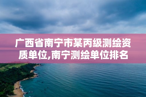 廣西省南寧市某丙級測繪資質單位,南寧測繪單位排名