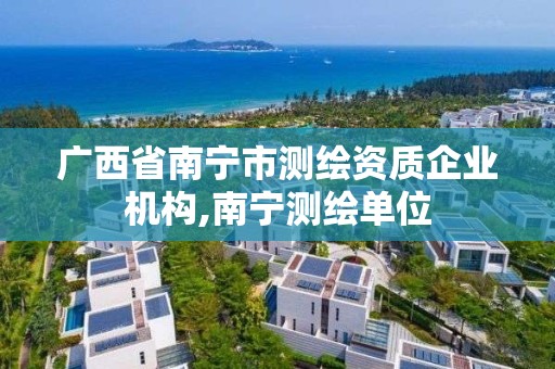 廣西省南寧市測繪資質(zhì)企業(yè)機構(gòu),南寧測繪單位