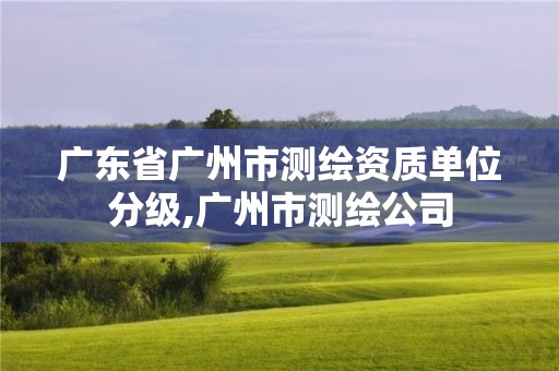 廣東省廣州市測繪資質單位分級,廣州市測繪公司