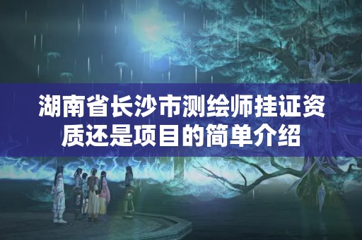 湖南省長沙市測繪師掛證資質(zhì)還是項目的簡單介紹