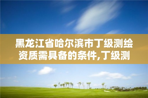 黑龍江省哈爾濱市丁級測繪資質需具備的條件,丁級測繪資質申請需要什么儀器。