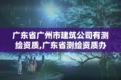 廣東省廣州市建筑公司有測繪資質(zhì),廣東省測繪資質(zhì)辦理流程