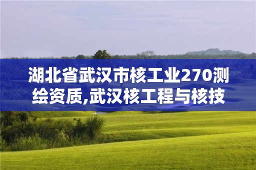 湖北省武漢市核工業(yè)270測(cè)繪資質(zhì),武漢核工程與核技術(shù)招聘