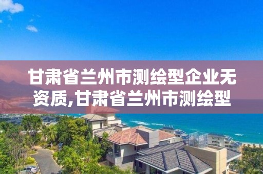 甘肅省蘭州市測繪型企業無資質,甘肅省蘭州市測繪型企業無資質公司